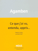 Ce que j'ai vu, entendu, appris…